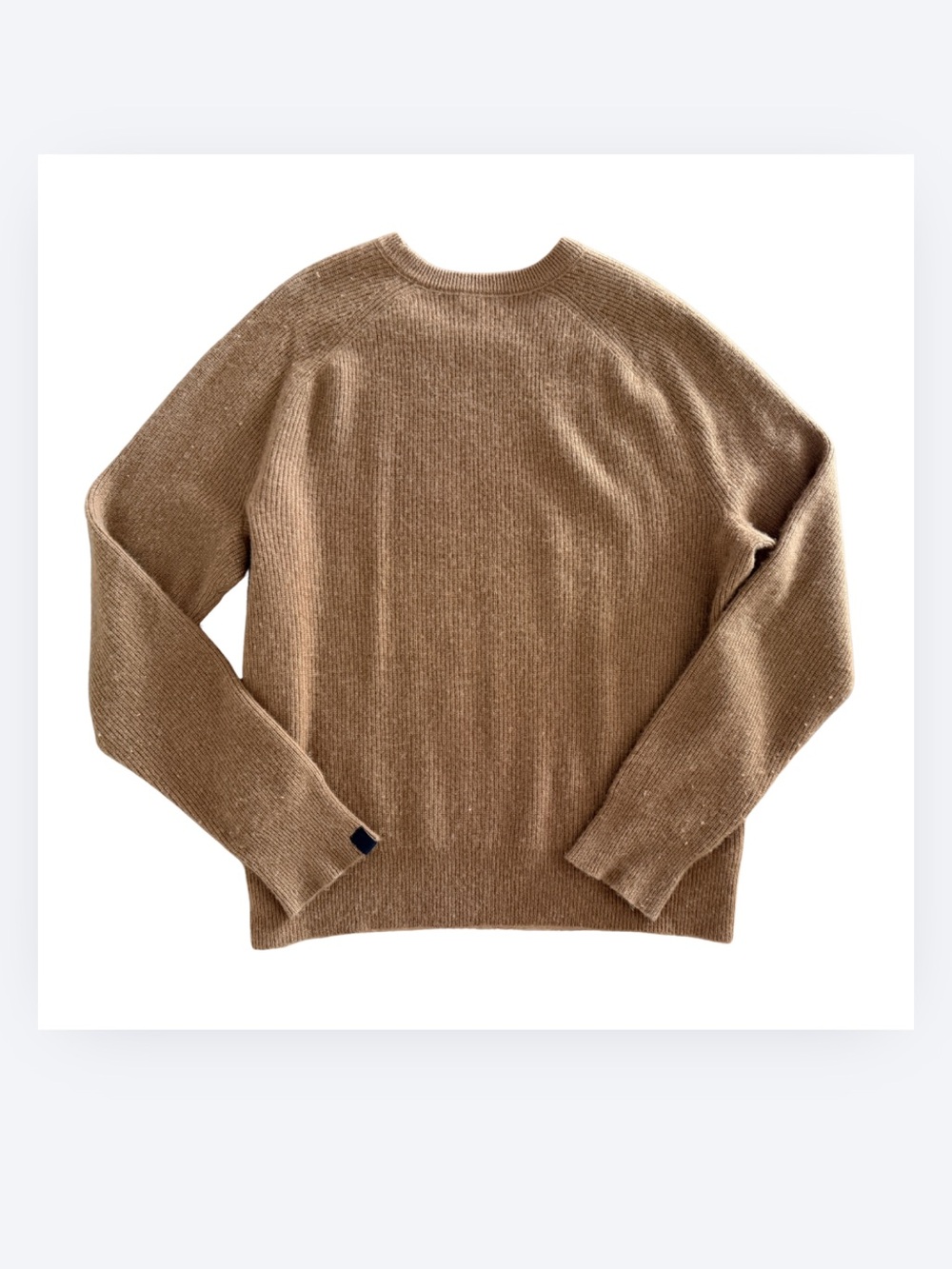 Rag & Bone 100% Cashmere Crewneck Sweater Camel Brown XL | $608 Retail - Picture 2 of 5